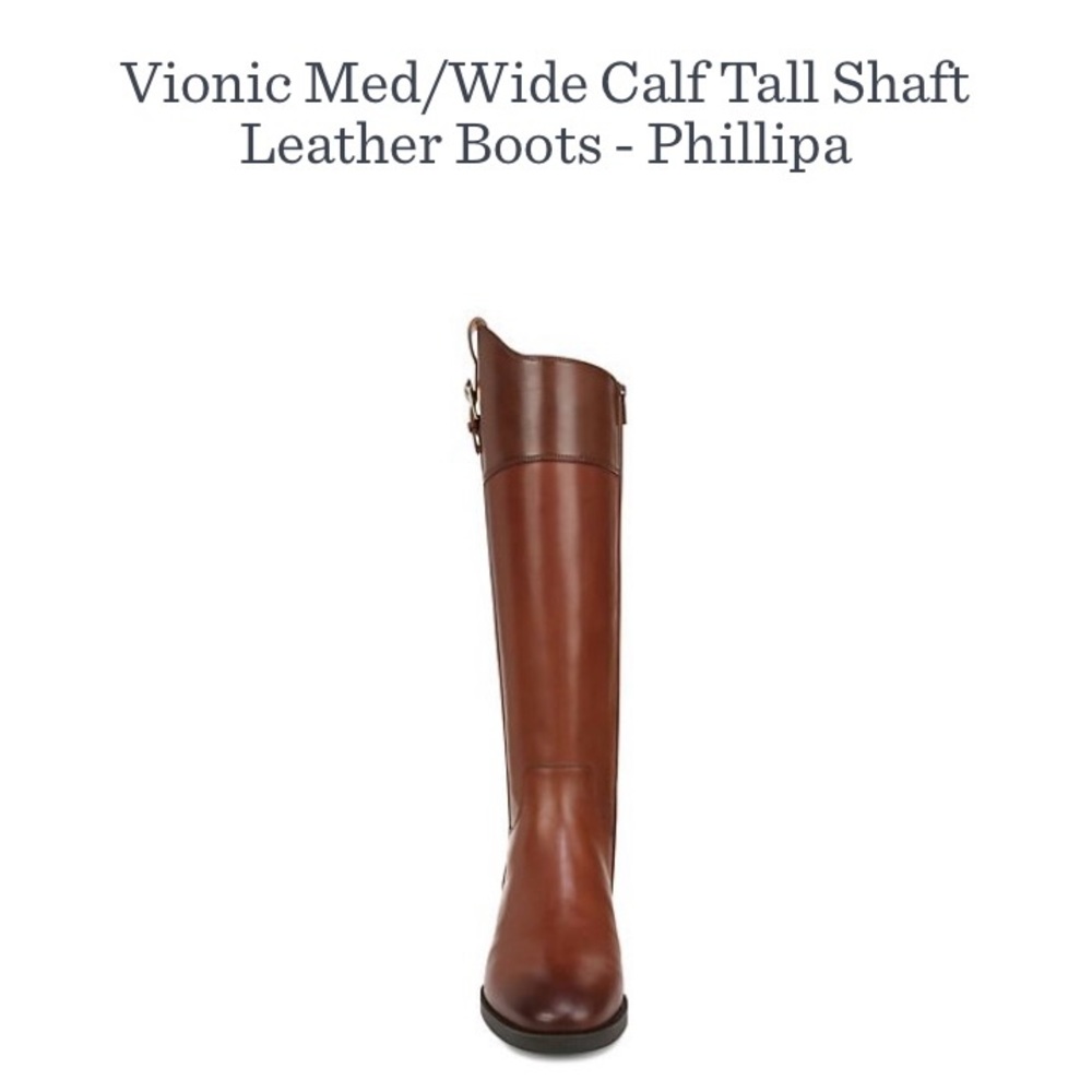 Beautiful Vionic Wide Calf Leather Tall Shaft Boots size 6